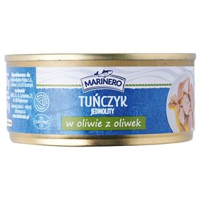 Тунец кусками в оливковом масле Marinero Tunczyk, 160г, Польша, в жестяной банке