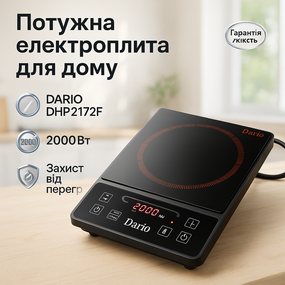 Плита побутова переносна DARIO, Побутова електроплитка, Настільні плити для кухні FN-89