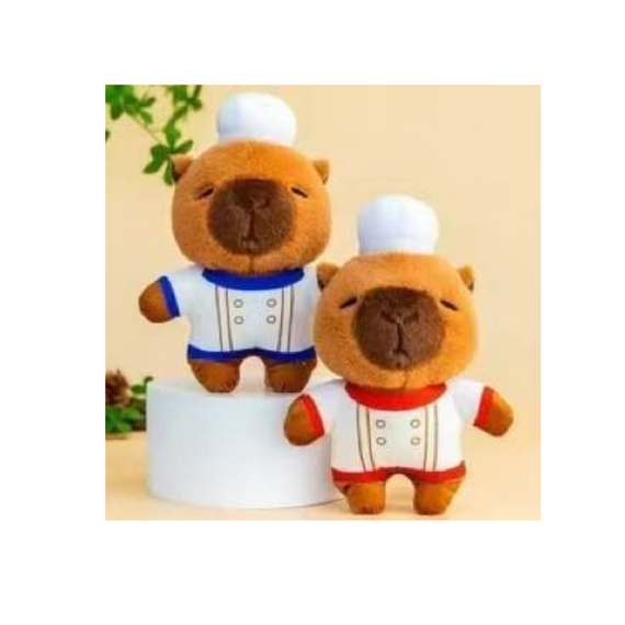 М'яка плюшева іграшка Капібара-Повар 26 см, чудовий подарунок для прихильників Капібари | Зображення 1