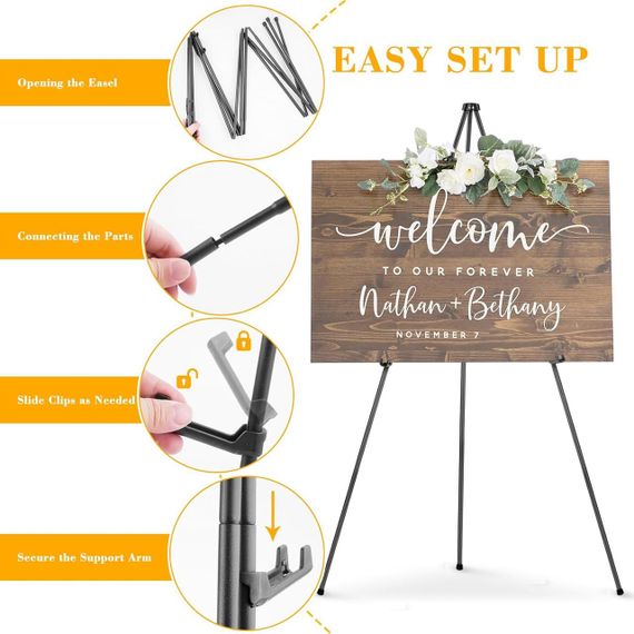 Підставка для мольберта 160 см, складаний телескопічний підлоговий, тринога для полотна, регульований штатив для художника | Зображення 4