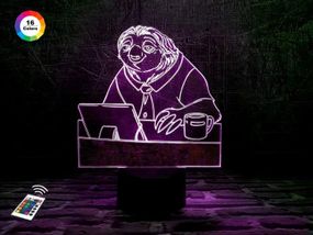 3D світильник нічник з пультом "Бліц" 3DTOYSLAMP