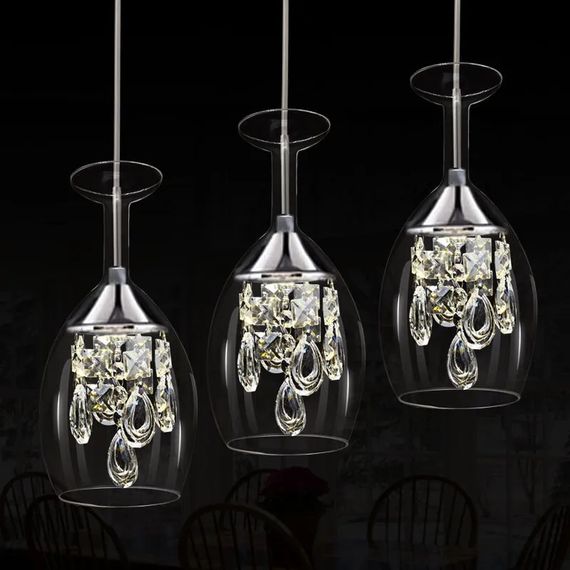 Люстра світлодіодна підвісна LED світильник для квартири на стелю лед 26997 Хром 30-150х13х13 см. | Зображення 3