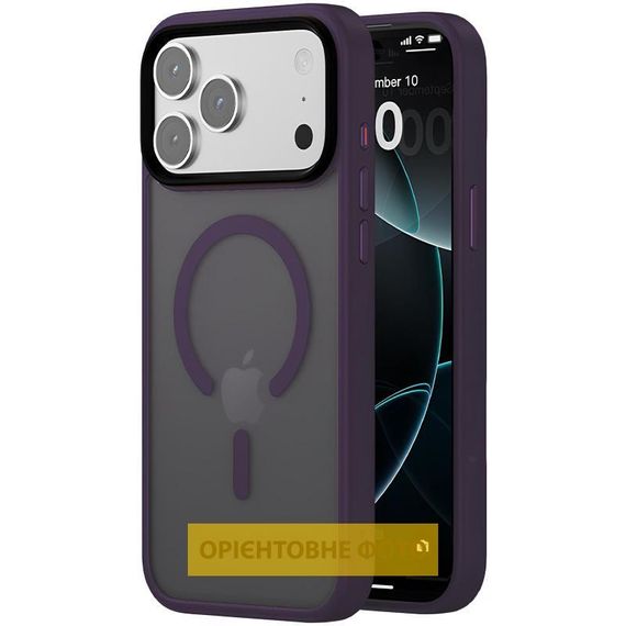 Чохол Ummi Colorful with MagSafe для Apple iPhone 17 (6.3") Темно-фіолетовий / Dark Purple
