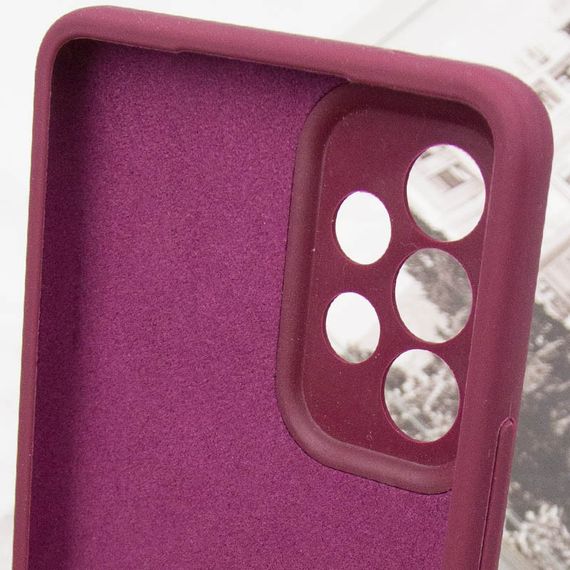 Чохол Silicone Cover Lakshmi Full Camera (AAA) для Samsung Galaxy A52 4G / A52 5G / A52s Бордовий / Plum | Зображення 6