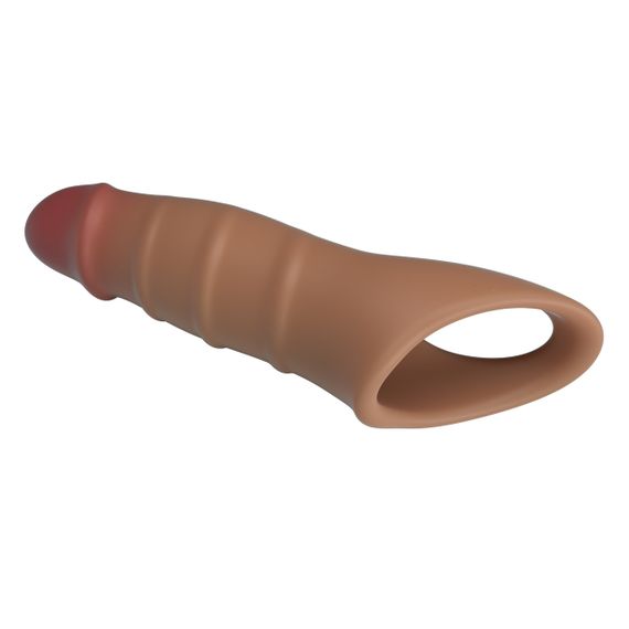 Насадка на член - Pretty Love Damell Penis Sleeve Brown Sex Aura | Зображення 7