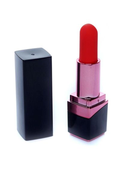 Міні-вібратор - Rechargeable Lipstick Vibrator Black Sex Aura | Зображення 1