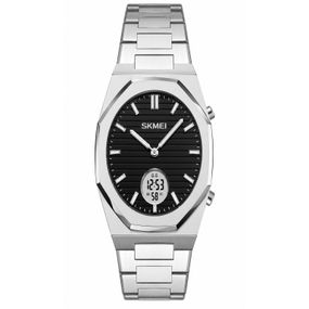 Чоловічий наручний годинник Skmei 2703SIBK Silver-Black