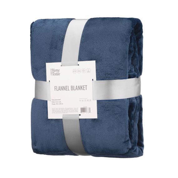 Плед Ardesto Flannel ART0219SB 160х200 см темно-синій