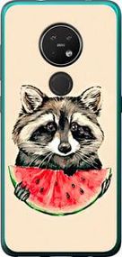 Чохол на Nokia 7.2 Єнотик з кавуном із пластику FCh_014654