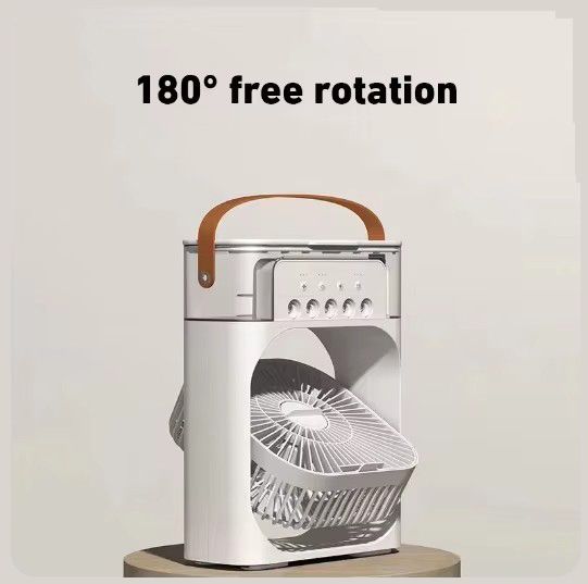 Настільний вентилятор з функцією зволожувача Air Cooler Fan Міні вентилятор - кондиціонер з відділенням для льоду | Зображення 5