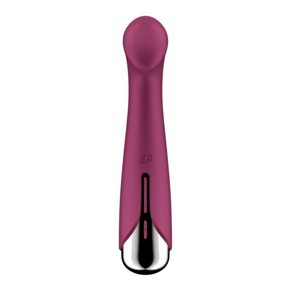 Вибратор с ротацией Satisfyer Spinning G-Spot 1 Red, плоская площадка для стимуляции точки G | Зображення 5