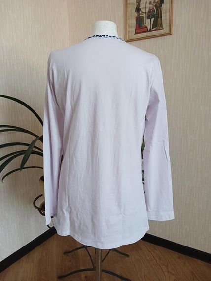 Женская домашняя футболка с длинным рукавом пижамный лонгслив XL | Зображення 1