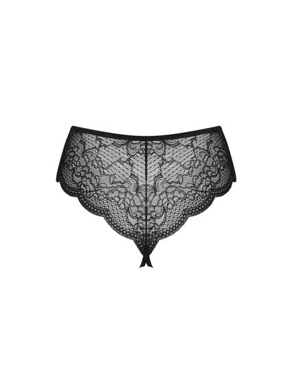 Еротичні відкриті стринги з бусинками Pearlove figi czarne XS/S Sex Aura | Зображення 3