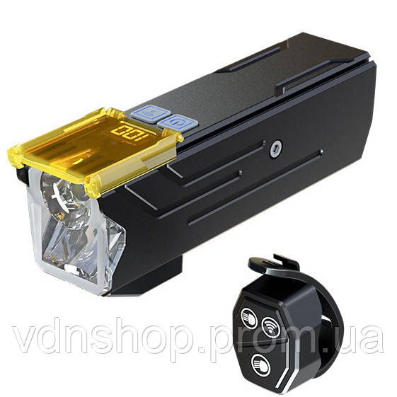 Велосипедний ліхтар із фіксацією на кермо Q03L, Велоліхтар з акумулятором і зарядним пристроєм EL-93 | Зображення 1