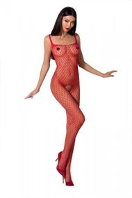 Бодистокинг Passion BS071 red, комбинезон на бретелях sexstyle