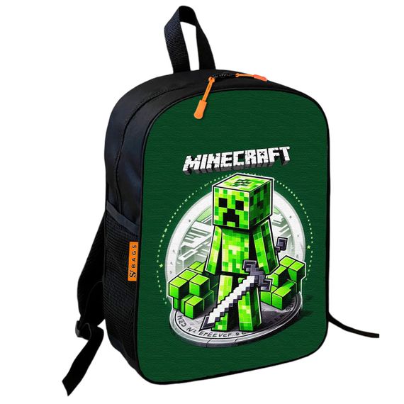 Набор Minecraft Крипер с мечем 2 в 1: детский рюкзак + сумка-слинг, для мальчика и девочки 7–9 лет (6187) | Зображення 1