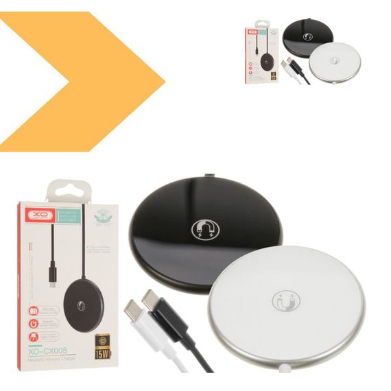 Беспроводное зарядное устройство 15W XO CX008 білого кольору (MAW-41818_446) | Зображення 1