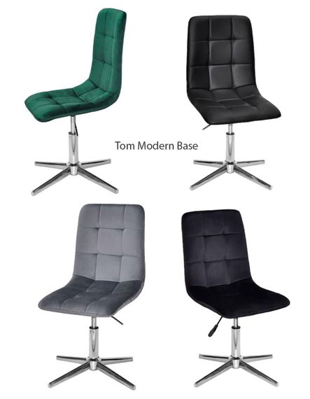 Стул мастера Tom Modern Base, на хромированной крестовине со стопами, регулировка высоты, мягкая обивка