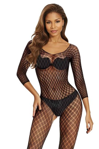 Бодістокінг - Bodystocking 2048, black - One Size sexstyle | Зображення 1