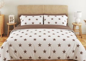 Постільна білизна двоспальне ТЕП Soft dreams Morning Star Cappuccino 2-03858-25314 180х215 см коричнева
