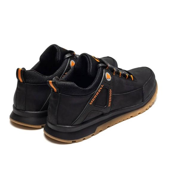 Демісезонні шкіряні кросівки Merrell чорні | Зображення 3