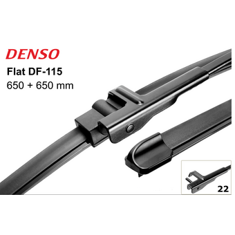 DF-068 DENSO - Комплект склоочисників Flat Blade Kit 650 / 650 мм