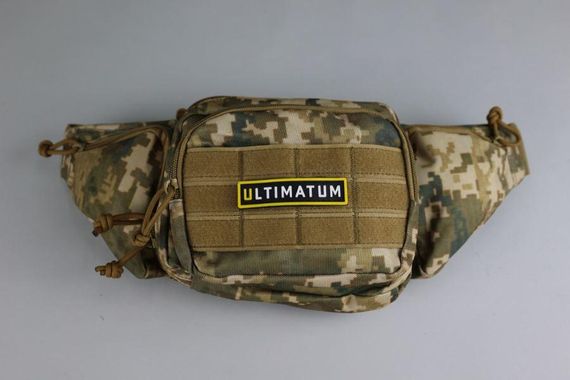 Сумка тактическая на пояс ULTIMATUM RT-258 , Мужская тактическая сумка бананка с системой Molle Піксель | Зображення 3