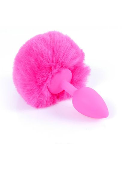 Анальна пробка - Bunny Tail Silicone Pink Plug Pink | Зображення 2