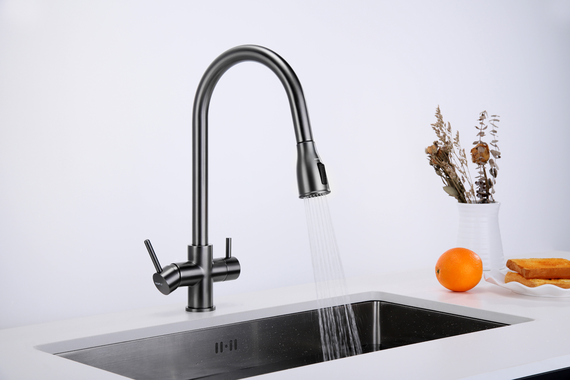 Кухонний змішувач Fabiano FKM 3122 Black Steel 8231.403.1150 | Зображення 3