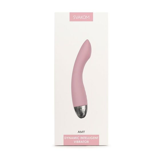 Вібратор для точки G з інтелектуальним режимом Svakom Amy Pale Pink | Зображення 7