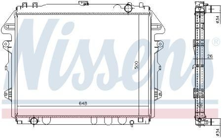 Радиатор Nissens Nis 646884