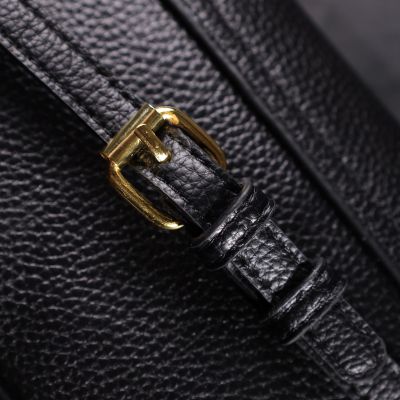 Сумка Vintage З жорстким каркасом з натуральної шкіри Чорна (22391) | Зображення 6