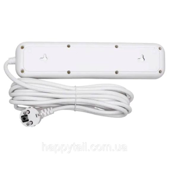 Мережевий фільтр-подовжувач 5 розеток 3xUSB-A 1xUSB-C 5м білий HP-5-39 | Зображення 4