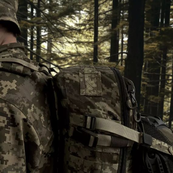 Тактичний рюкзак DP20 Піксель, військовий рюкзак Ukrarmor укрармор, штурмовий рюкзак ЗСУ страйкбол подорожі 20л MOLLE | Зображення 8