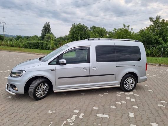 Ветровики с хромом (2 шт, Niken) для Volkswagen Caddy 2004-2010 гг | Зображення 2