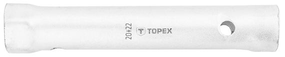 Topex Ключ торцевий, трубчастий, двосторонній, 20х22 мм, 170 мм (35D937)