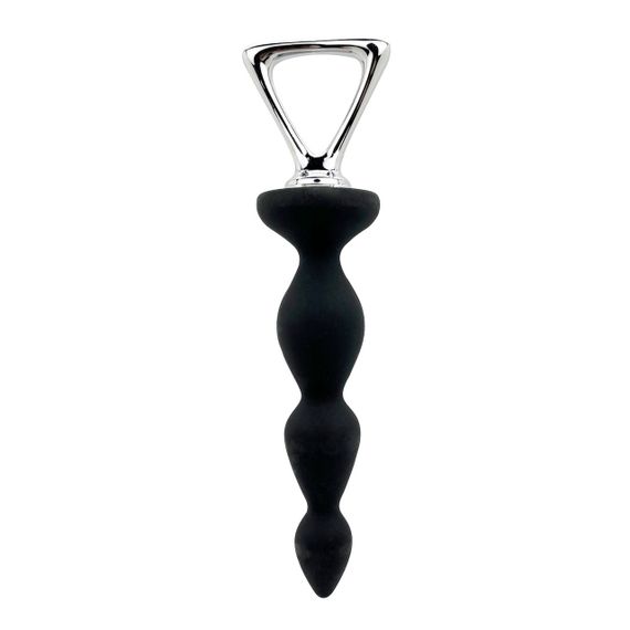 Анальний стимулятор-ялинка Adrien Lastic Arrow з металевим утримувачем, чорний Sex Aura