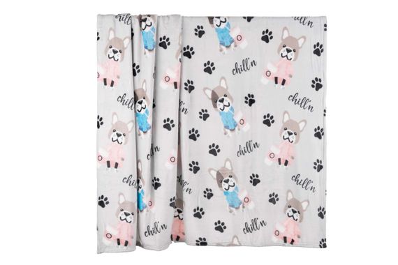 Плед Ardesto Flannel, 160х200 см, бульдоги (ART0112PB) | Зображення 7