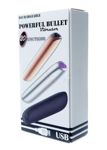 Міні-вібратор - Rechargeable Powerful Bullet Vibrator Silver