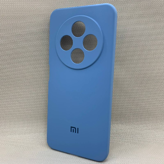 Чохол з логотипом для Xiaomi Redmi 14C 4G | Протиударний | Soft Touch | Блакитний