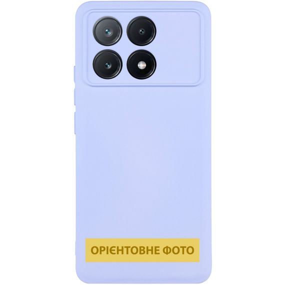 Чохол TPU GETMAN Liquid Silk Full Camera для Xiaomi Poco X8 Pro Бузковий / Light purple