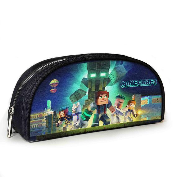 Пенал шкільний Minecraft Кріпер 23х10х8 см з принтом для хлопчика (02835)
