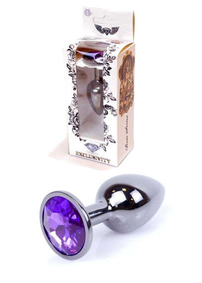 Анальна пробка -Jawellery Dark Silver PLUGPurple Sex Aura