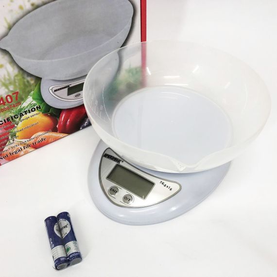 Весы с цифровым дисплеем для кухни Matarix, Качественные удобные кухонные весы бытовые кухонные QV-58 | Зображення 3