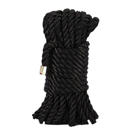 Мотузка для Шибарі Zalo Bondage Rope Чорна 10м | Зображення 2