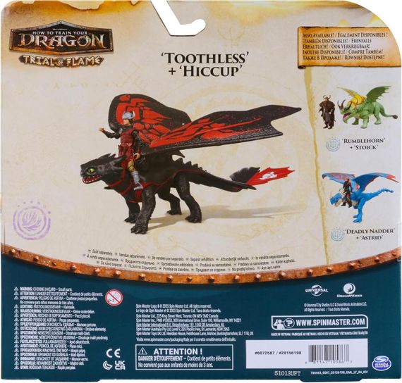 Игровой набор Dreamworks Dragons Как приручить дракона Дракон Беззубик и всадник Иккинг | Зображення 7