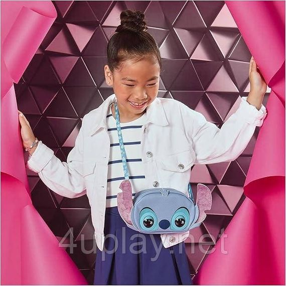 Интерактивная сумочка кошелек Дисней Стич Оригинал Purse Pets Stitch Plush Crossbody Bag | Зображення 4
