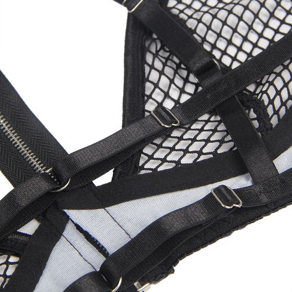 Сукня-костюм Star Night із застібками-блискавками та пажами для панчох, чорний, XL (без коробки) Sex Aura | Зображення 5