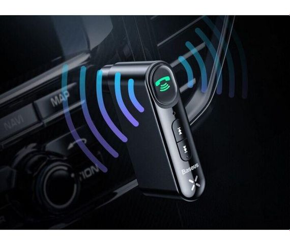 Беспроводной аудио адаптер (ресивер) Baseus Qiyin Bluetooth AUX Car Receiver (WXQY-01) | Зображення 1