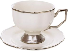 Сервиз Platinum Grace (6 персон, 250мл) с платиновым кантом